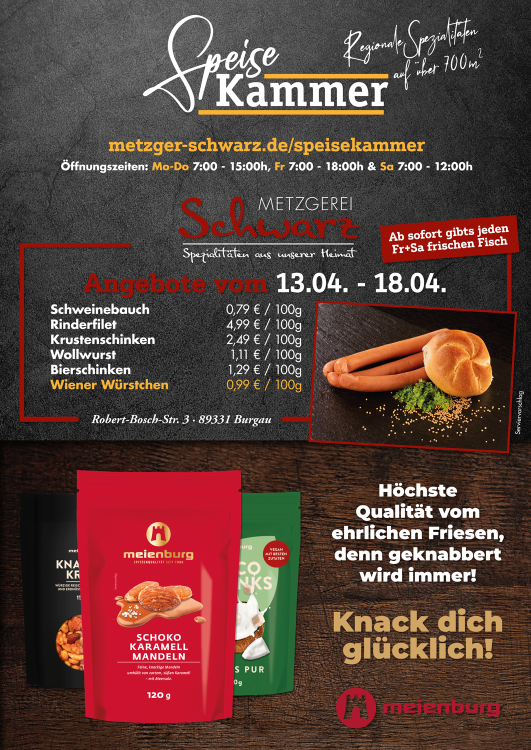 Unsere Wochenangebote für die Speisekammer vom 13.04.2026 - 18.04.2026