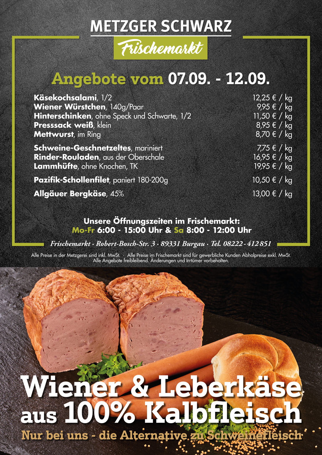 Unsere Wochenangebote für die Speisekammer vom 07.09.2026 - 12.09.2026