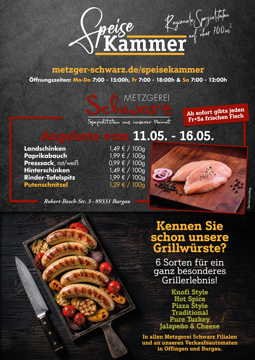 Unsere Wochenangebote für die Speisekammer vom 11.05.2026 - 16.05.2026