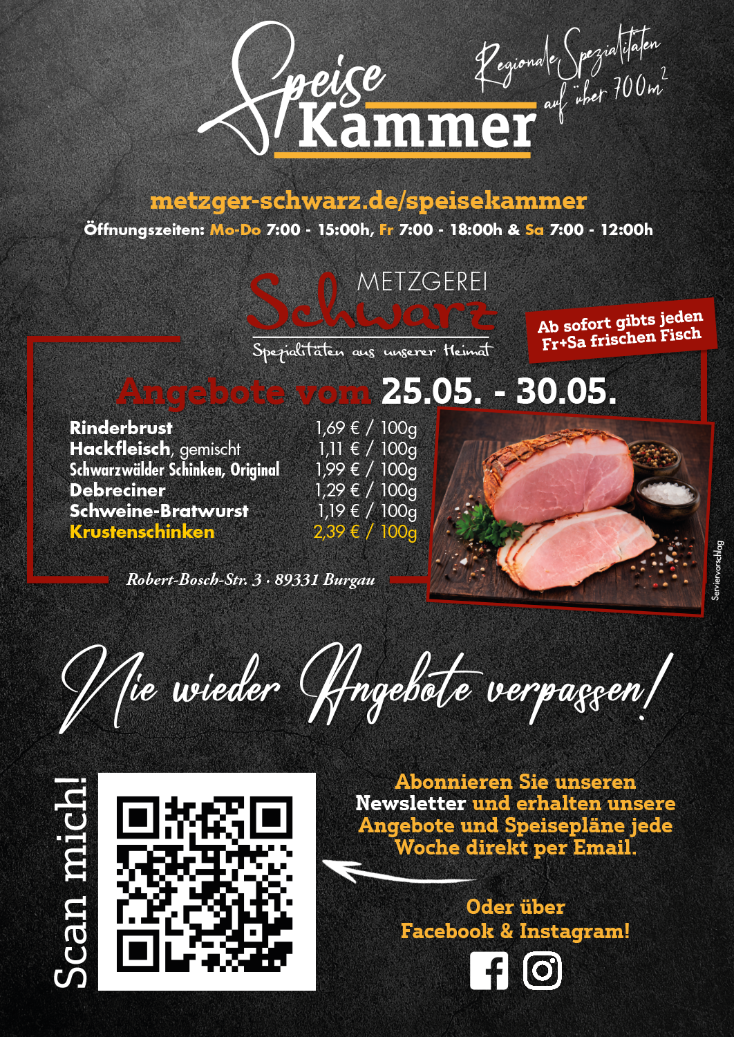Unsere Wochenangebote für die Speisekammer vom 25.05.2026 - 01.06.2026