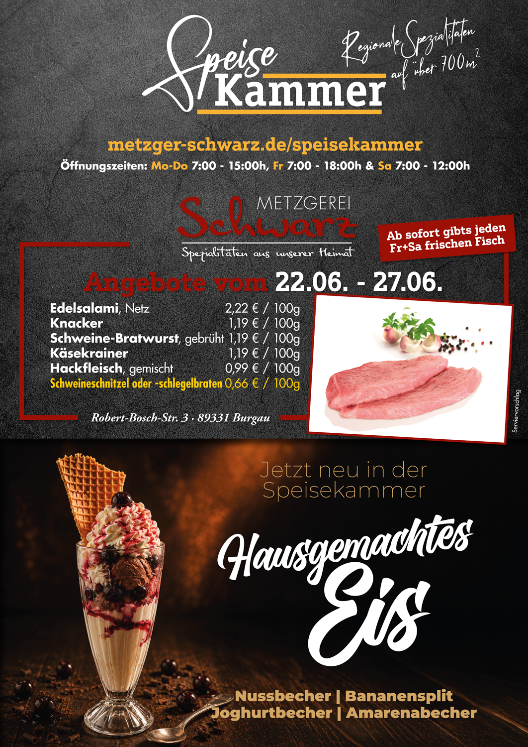 Unsere Wochenangebote für die Speisekammer vom 22.06.2026 - 27.06.2026