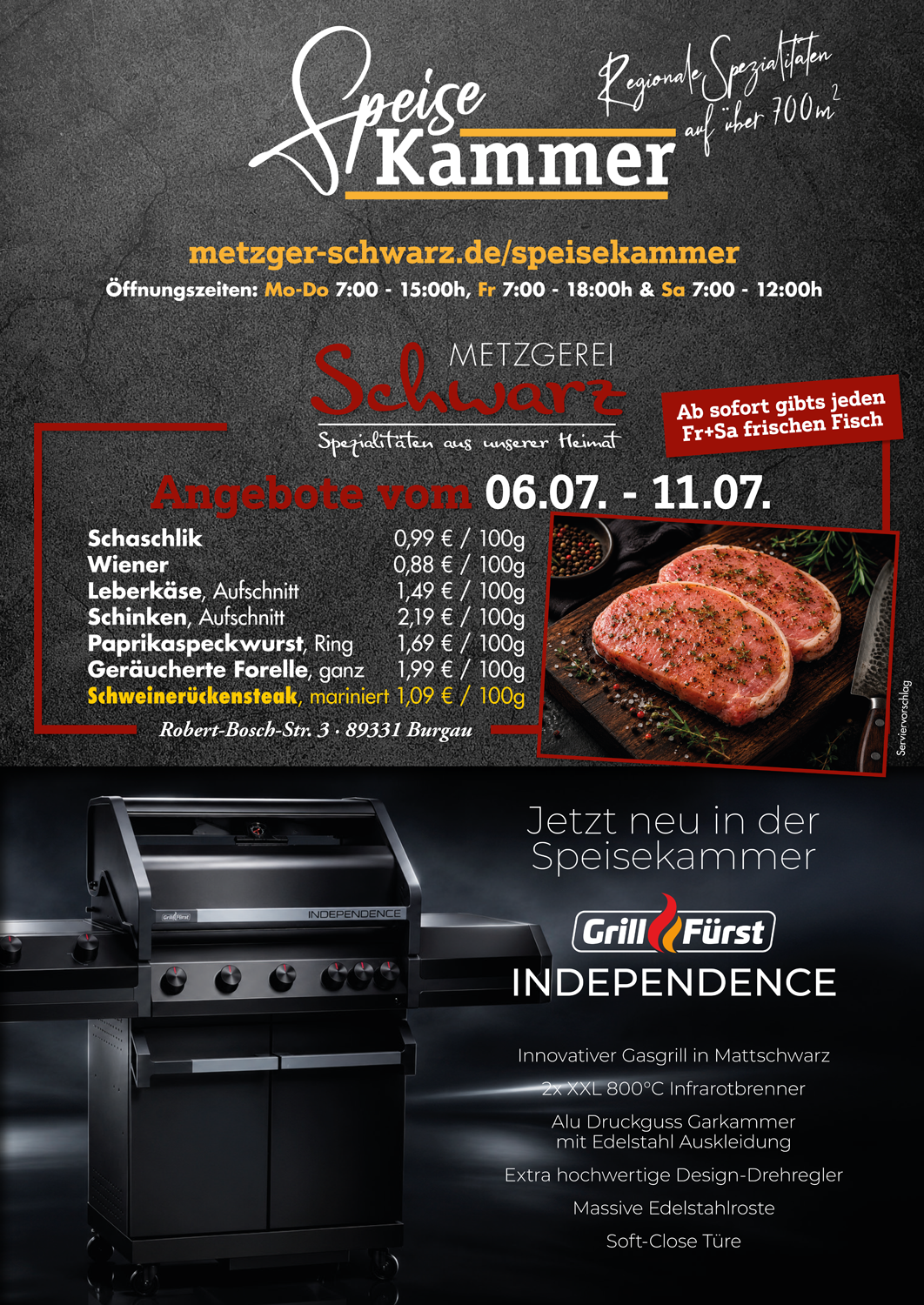 Unsere Wochenangebote für die Speisekammer vom 06.07.2026 - 11.07.2026