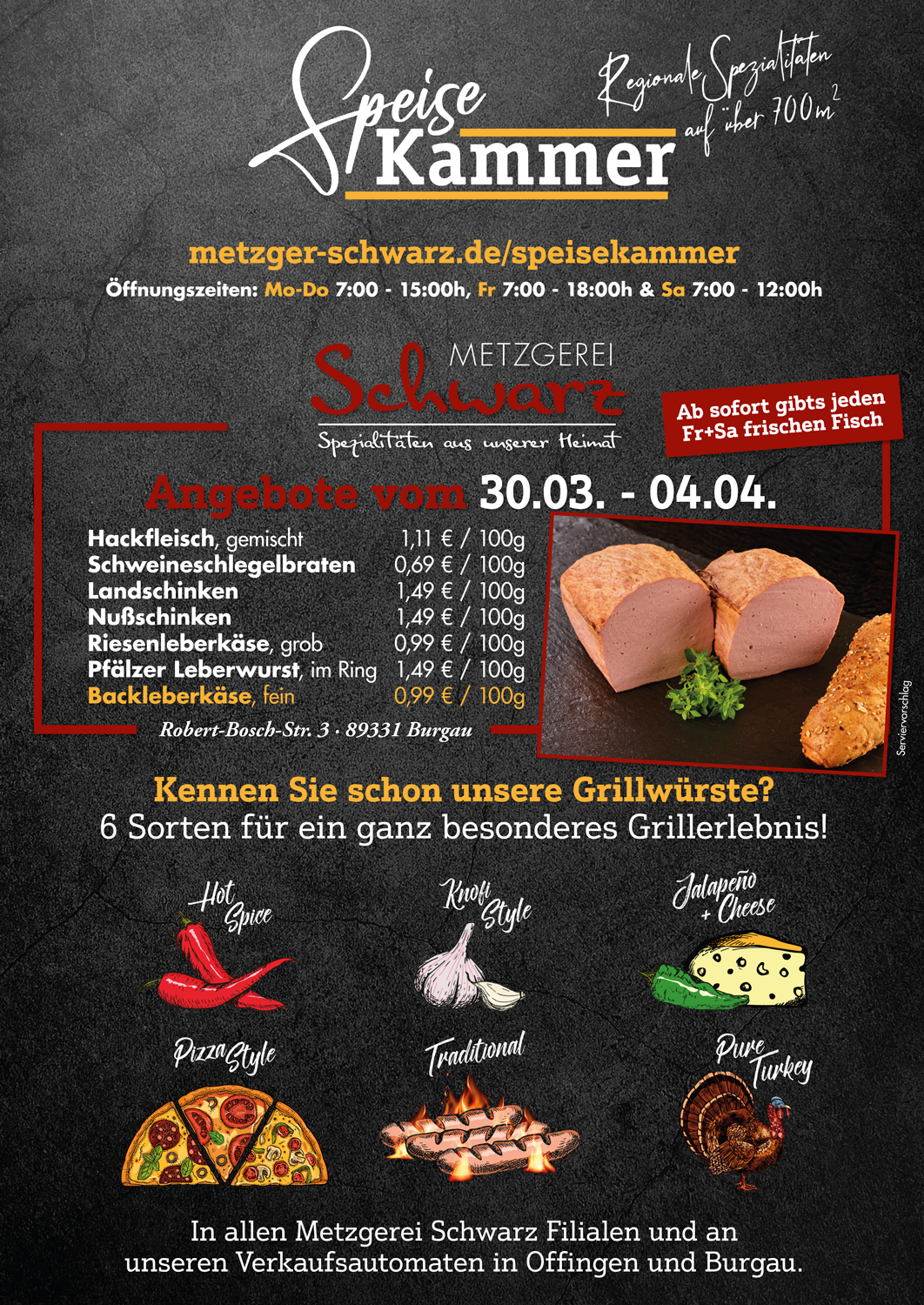 Unsere Wochenangebote für die Speisekammer vom 30.03.2026 - 04.04.2026