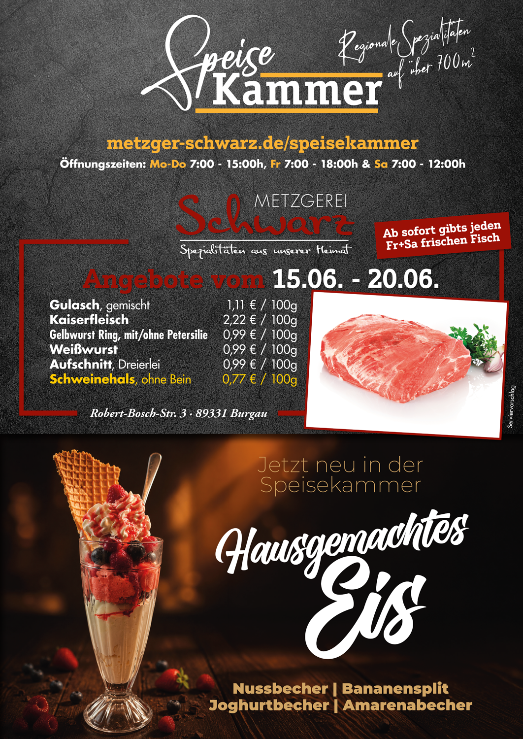Unsere Wochenangebote für die Speisekammer vom 15.06.2026 - 20.06.2026
