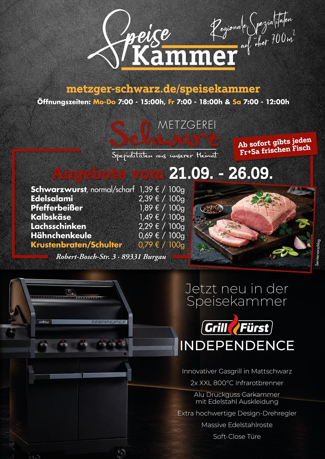Unsere Wochenangebote für die Speisekammer vom 21.09.2026 - 26.09.2026