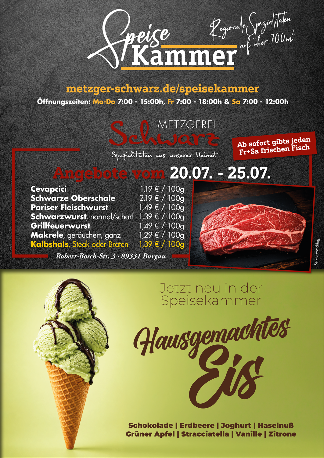 Unsere Wochenangebote für die Speisekammer vom 20.07.2026 - 25.07.2026