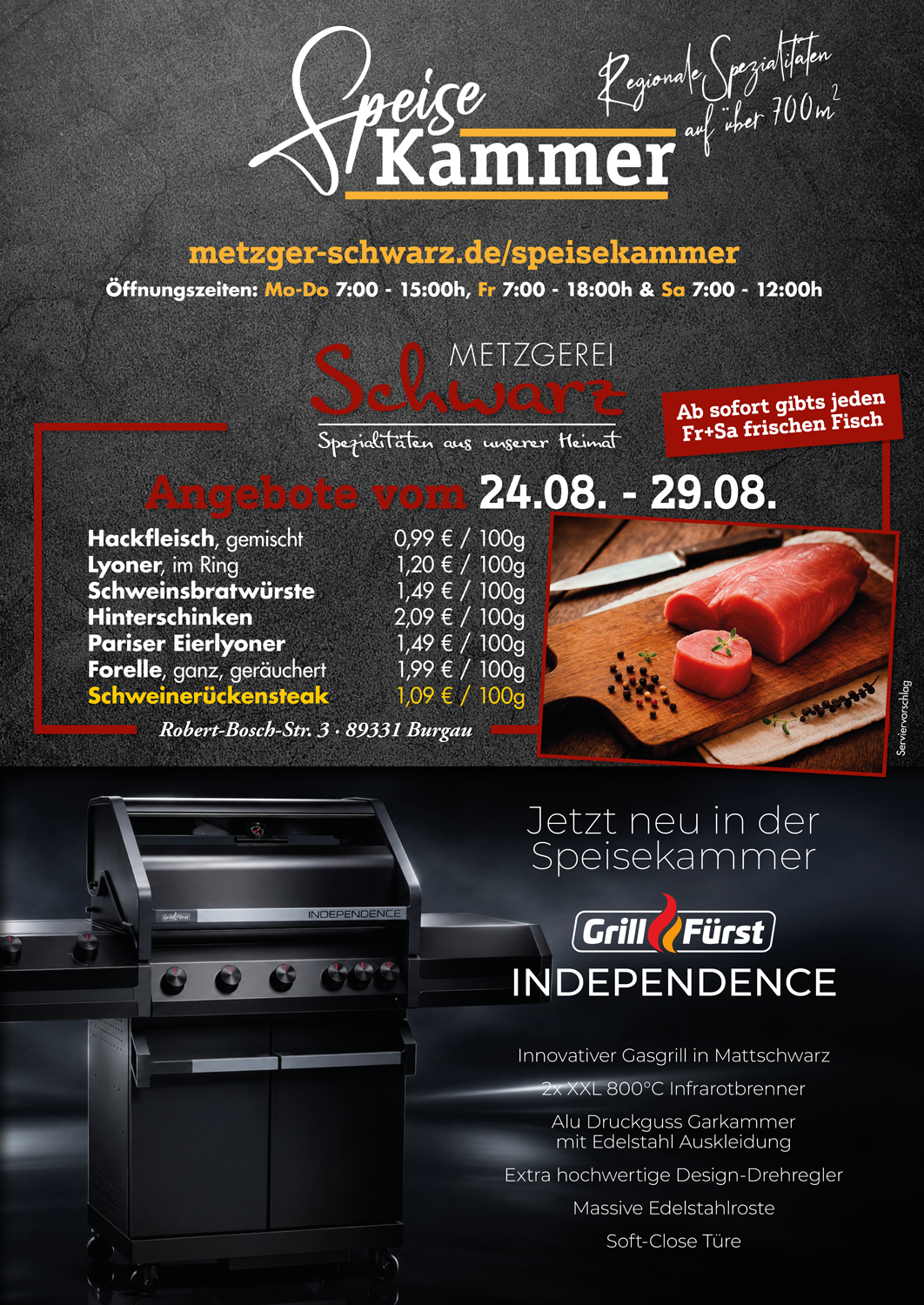 Unsere Wochenangebote für die Speisekammer vom 24.08.2026 - 29.08.2026