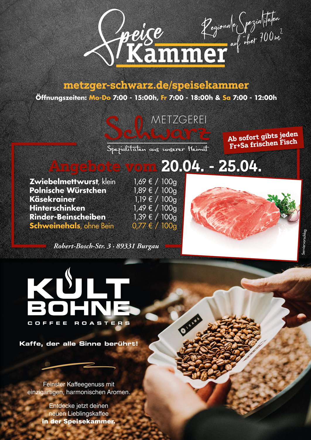 Unsere Wochenangebote für die Speisekammer vom 20.04.2026 - 25.04.2026