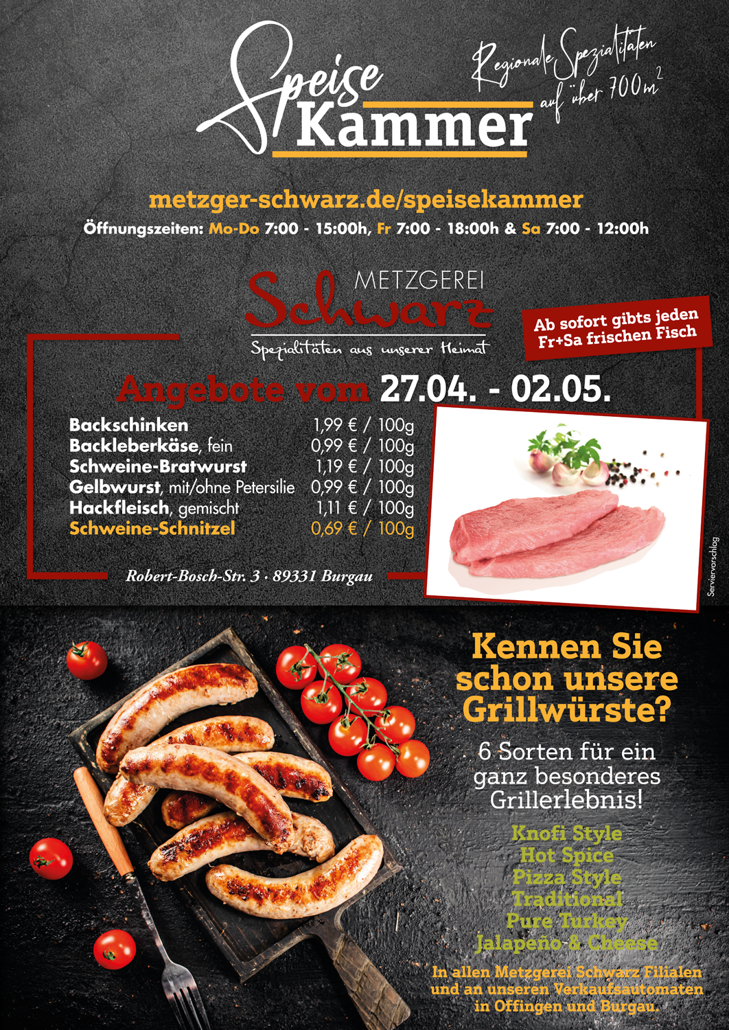 Unsere Wochenangebote für die Speisekammer vom 27.04.2026 - 02.05.2026