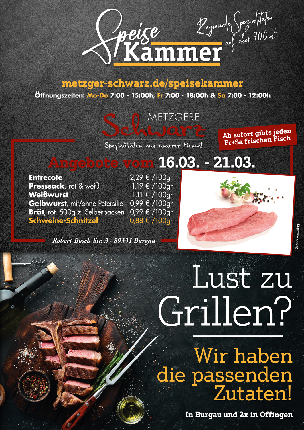 Unsere Wochenangebote für die Speisekammer vom 16.03.2026 - 21.03.2026